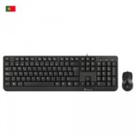 Ngs cocoa kit qwerty pt teclado ratón incluido usb portugués negro