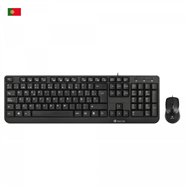 Ngs cocoa kit qwerty pt teclado ratón incluido usb portugués negro