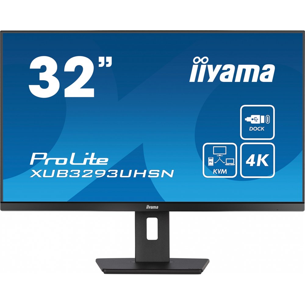 Iiyama prolite xub3293uhsn-b5 pantalla para pc 80 cm (31.5") 3840 x 2160 pixeles 4k ultra hd lcd negro