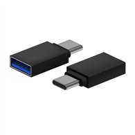 Aisens mini adaptador aluminio usb 3.2 gen1 3a, tipo usb-c/m-a/h, negro