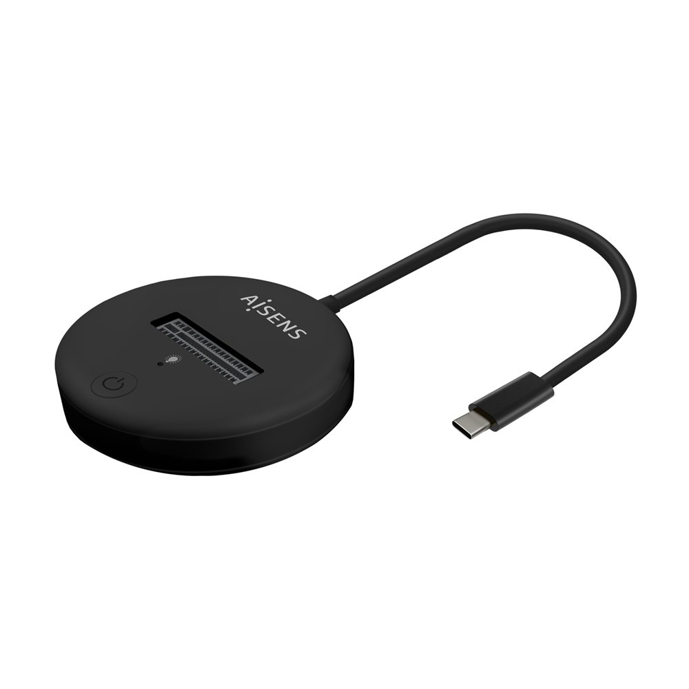Aisens usb-c dock m.2 (ngff) asuc-m2d013-bk sata/nvme a usb3.1 gen2, negra