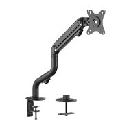 Aisens soporte de mesa eco contrapeso giratorio e inclinable para monitor/tv 8kg (3 pivotes, 1 brazo) de 17-32, negro