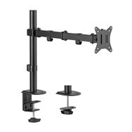 Aisens soporte de mesa eco giratorio e inclinable para monitor/tv 9kg (3 pivotes, 1 brazo) de 17-32, negro