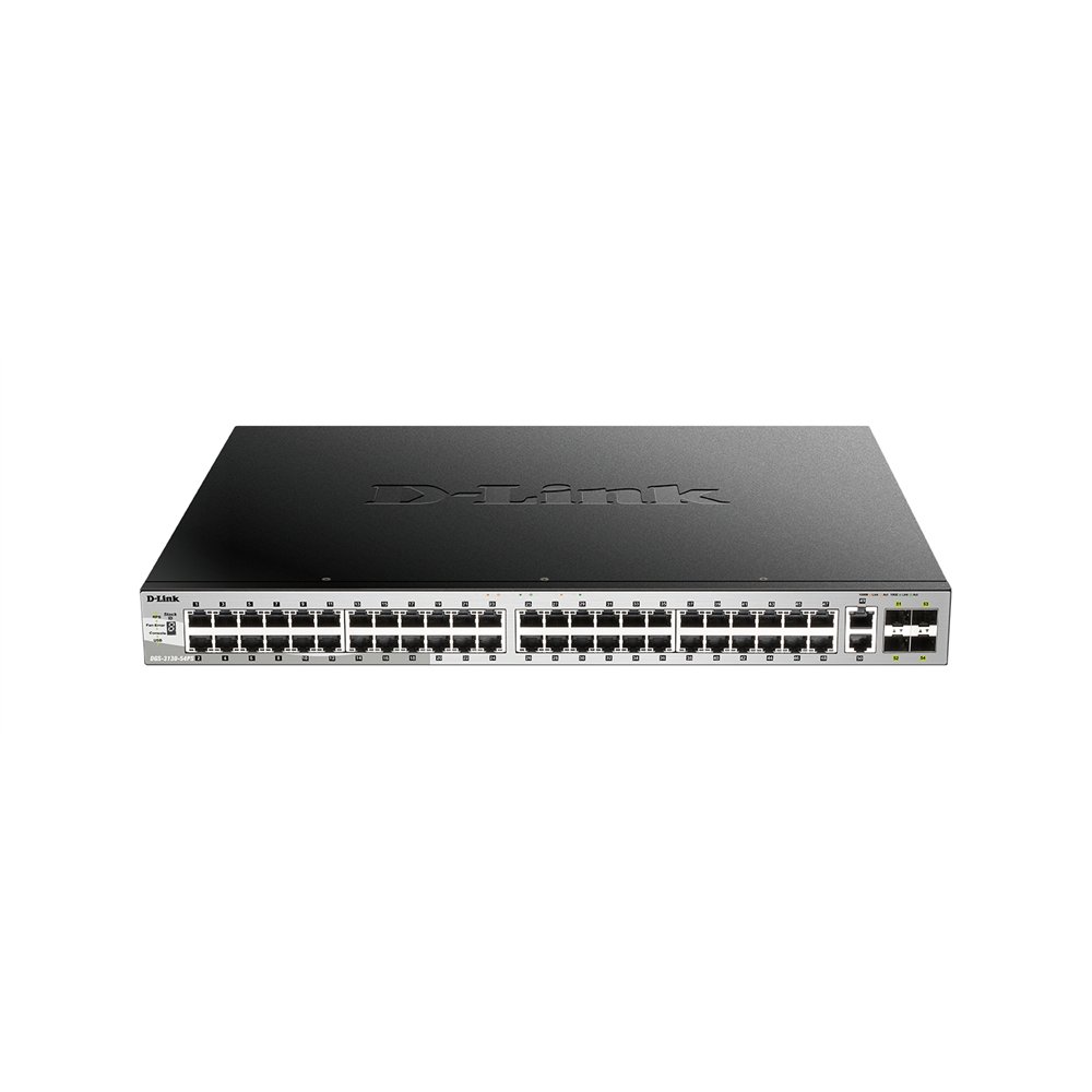 D-link dgs-3130-54ps/e switch gestionado l3 gigabit ethernet (10/100/1000) energãâ­a sobre ethernet (poe) gris