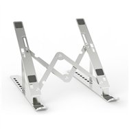 Aisens soporte de sobremesa ajustable para portatil / tablet, plata