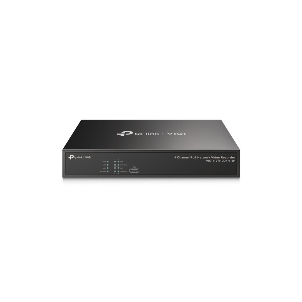 Tp-link vigi nvr1004h-4p grabadore de vãâ­deo en red (nvr) negro