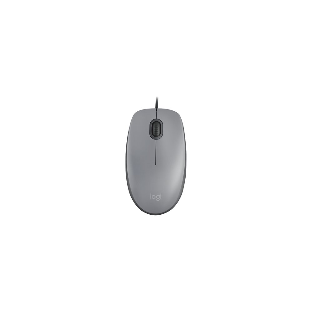 Logitech m110 ratã³n ambidextro usb tipo a ãâptico 1000 dpi