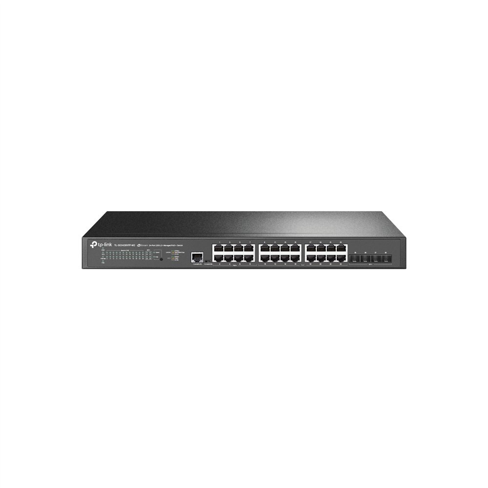 Tp-link tl-sg3428xpp-m2 switch gestionado l2+ 2.5g ethernet (100/1000/2500) energí­a sobre ethernet (poe) 1u negro