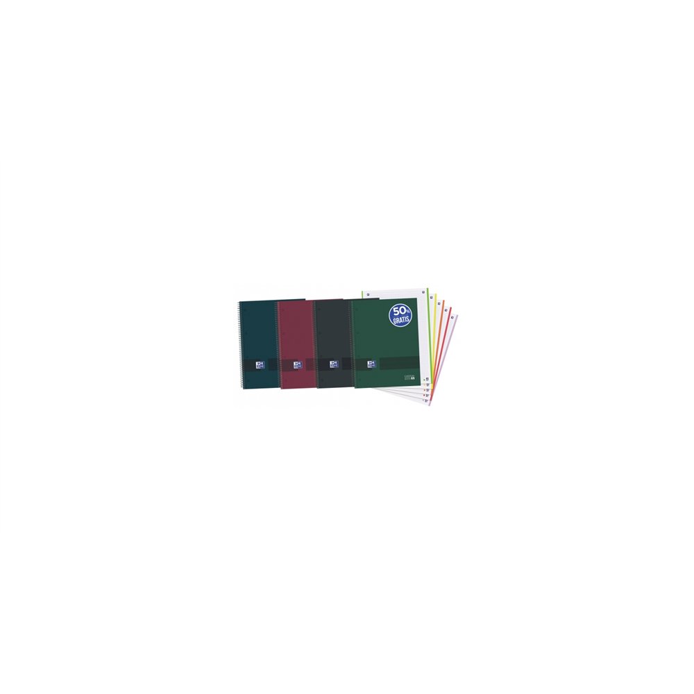 Oxford 400159032 cuaderno y block a4 120 hojas colores surtidos