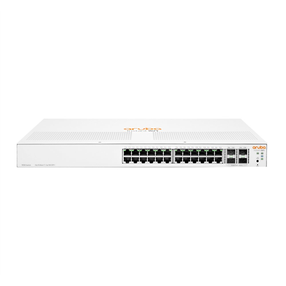 Aruba instant on 1930 24g class4 poe 4sfp/sfp+ 195w gestionado l2+ gigabit ethernet (10/100/1000) energãâ­a sobre ethernet (poe