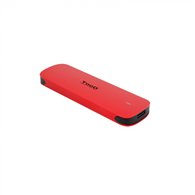 Tooq caja externa para ssd m.2 nvme, rojo