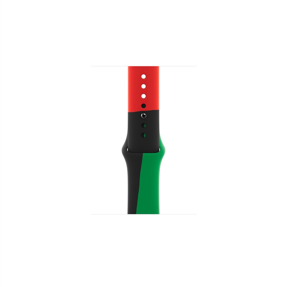 Apple muq73zm/a accesorios para dispositivos vestibles inteligentes grupo de rock negro, verde, rojo fluoroelastómero