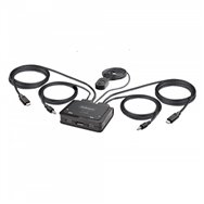 Startech.com c2-d46-uc2-cbl-kvm interruptor kvm negro