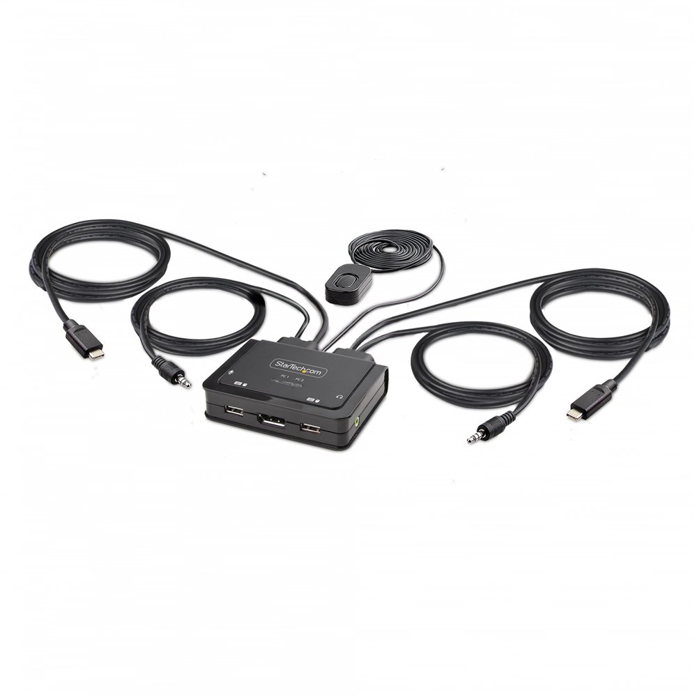 Startech.com c2-d46-uc2-cbl-kvm interruptor kvm negro