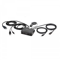 startech.com c2-h46-uac-cbl-kvm interruptor kvm negro