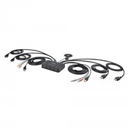 startech.com c2-dh46-ua2-cbl-kvm interruptor kvm negro