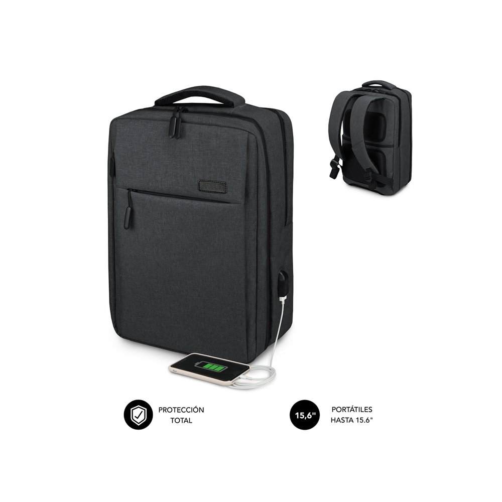 Subblim mochila traveller air padding 15.6'' grey