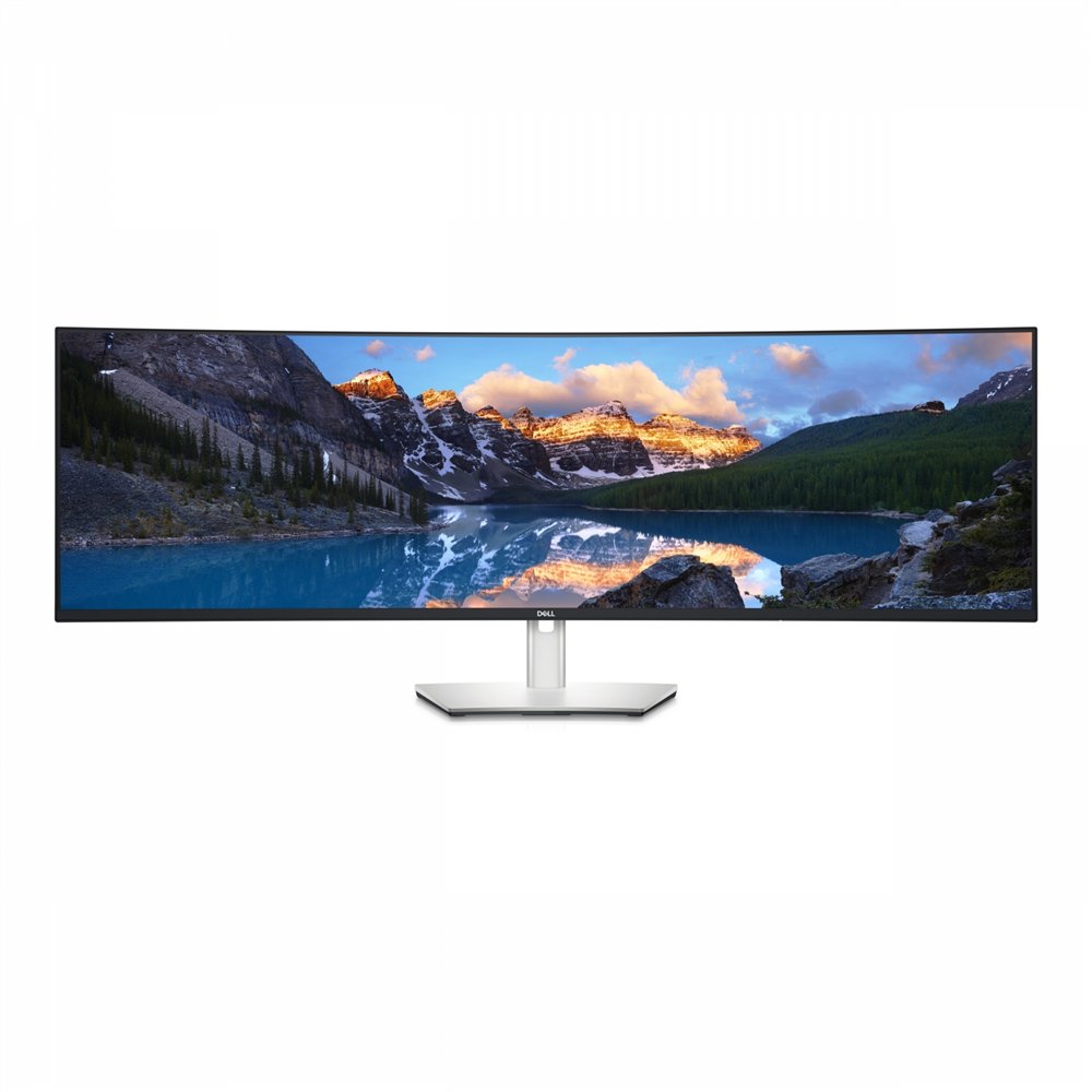 Dell ultrasharp u4924dw led display 124,5 cm (49") 5120 x 1440 pixeles 5k ultra hd lcd negro, plata