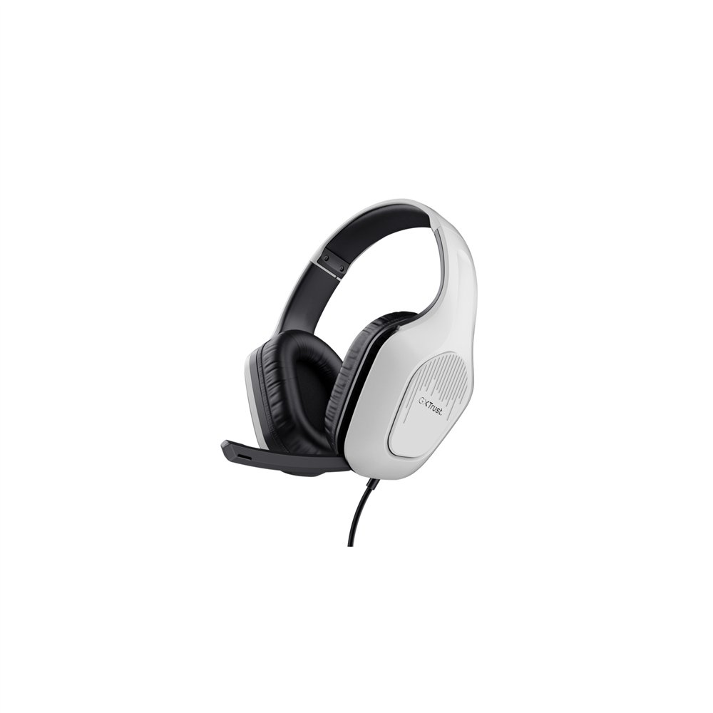 Trust gxt 415ps zirox auriculares alã¡mbrico diadema juego negro, blanco
