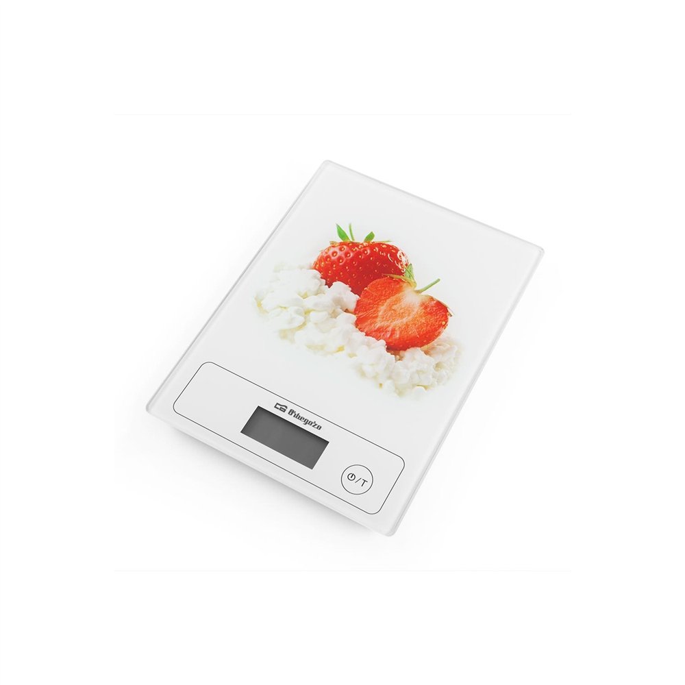 Orbegozo pc 1018 verde, rojo, blanco encimera rectángulo báscula electrónica de cocina