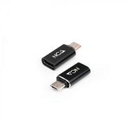 nanocable adaptador micro usb a usb-c, micro b/m- usb-c/h, negro