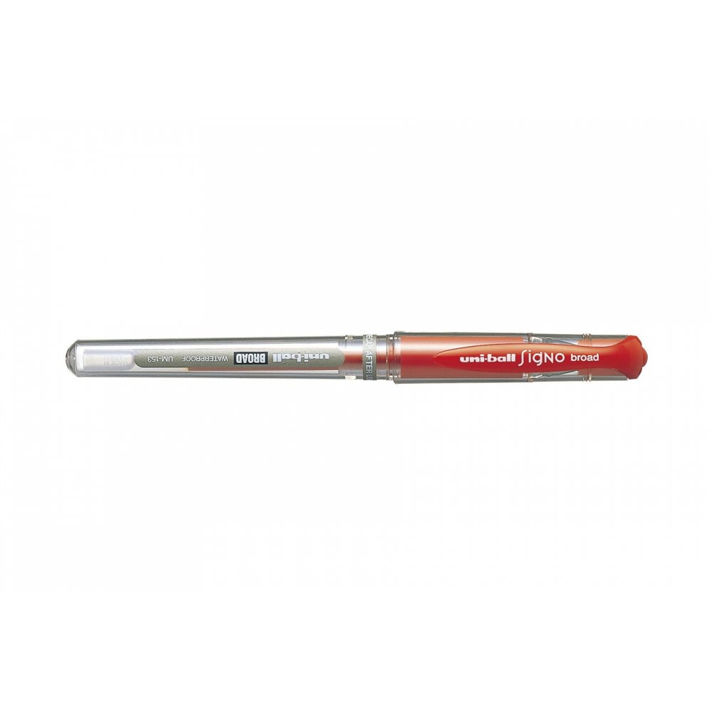Uni-ball signo bolígrafo cilíndrico rojo
