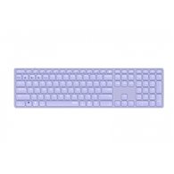 rapoo e9800m teclado bluetooth qwerty púrpura