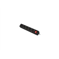 lanberg ps1-05f-0300-bk base múltiple 3 m 5 salidas ac interior negro
