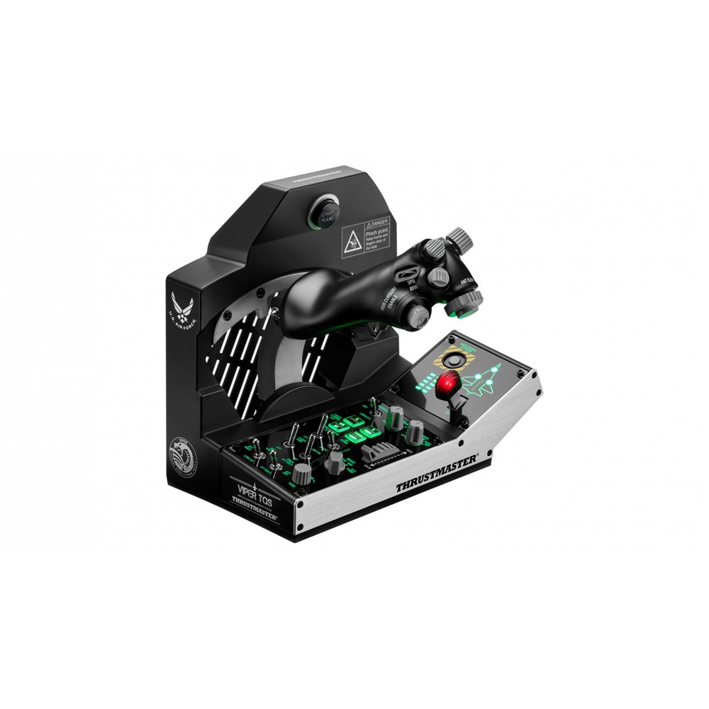 Thrustmaster viper tqs mission pack negro usb joystick/palanca de control lateral + cuadrante de aceleración pc