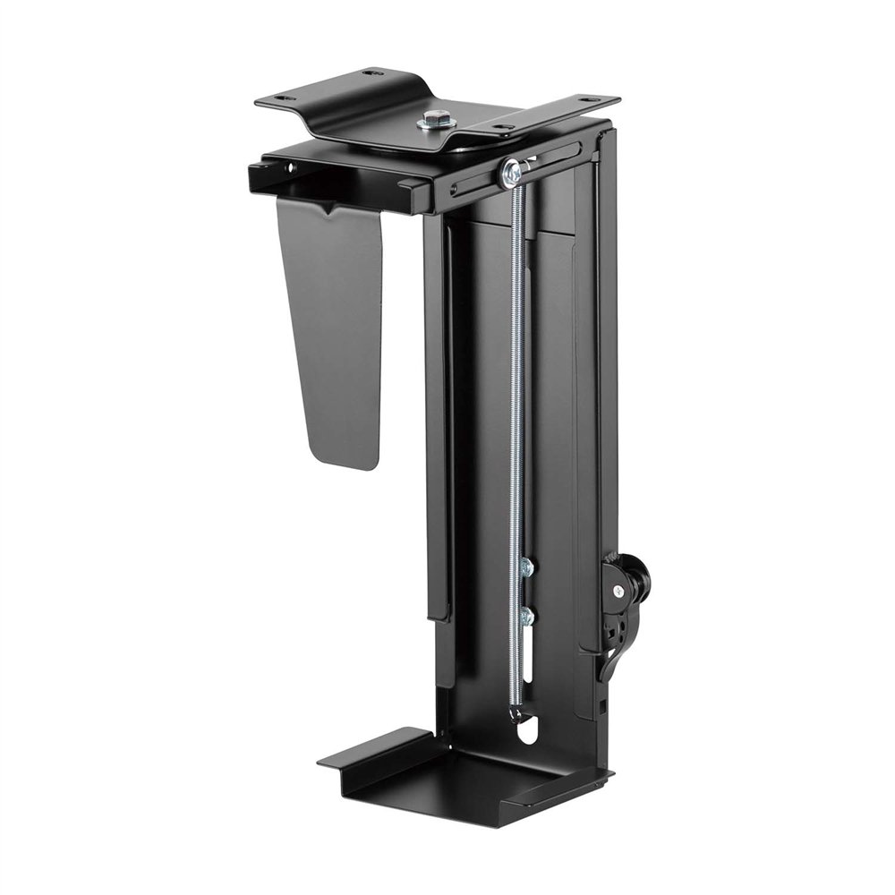 Aisens soporte giratorio y altura personalizable para cpu por debajo de escritorio con mango de bloqueo fã¡cil