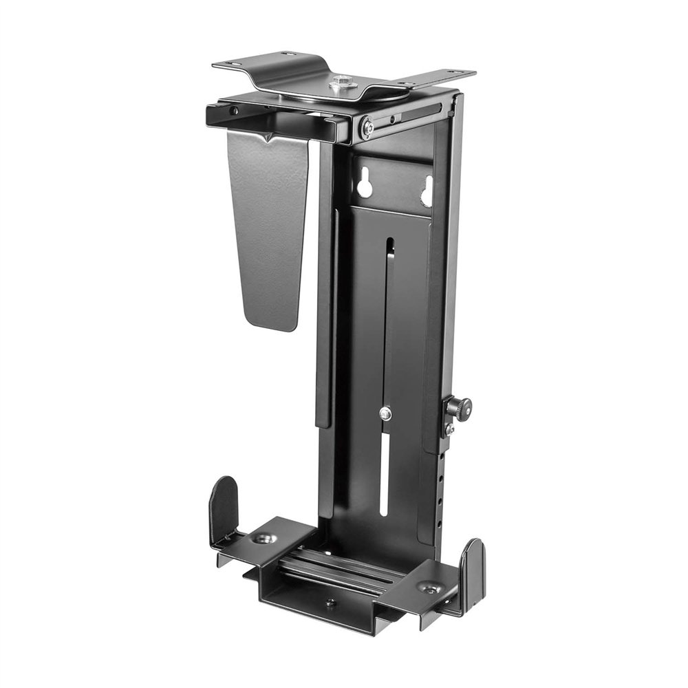 Aisens soporte giratorio antirrobo y altura personalizable para cpu para montaje por debajo de escritorio o a la pared