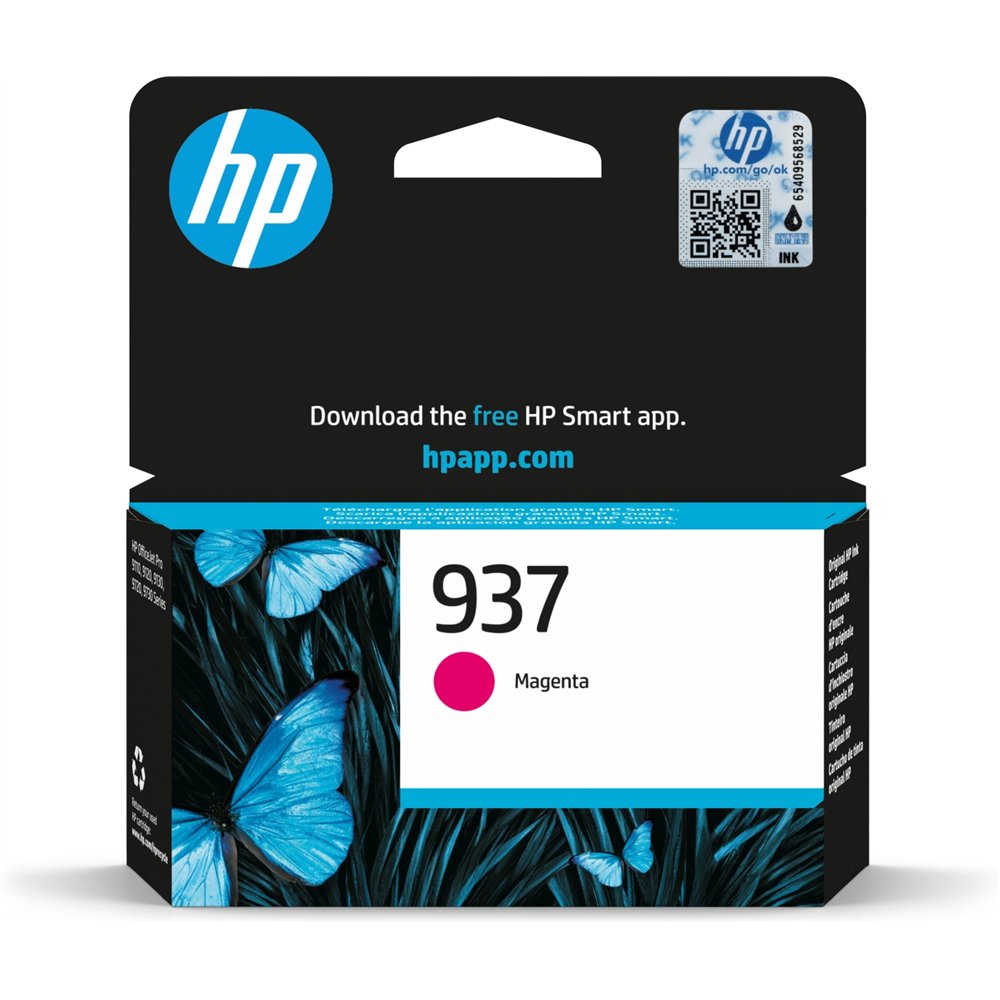 Hp cartucho de tinta original 937 magenta