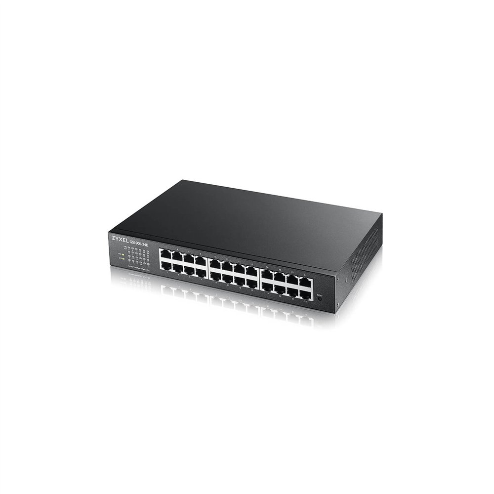 Zyxel gs1900-24e-eu0103f switch gestionado l2 gigabit ethernet (10/100/1000) 1u negro