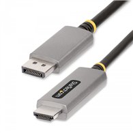 startech.com cable adaptador de 2m displayport a hdmi - 8k 60hz - 4k 144hz - hdr10 - conversor de ví­deo activo dp 1.4 a hdmi 2.