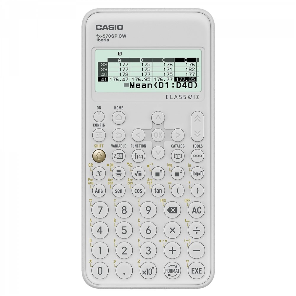 Casio fx-570spx cw calculadora bolsillo calculadora cientí­fica blanco