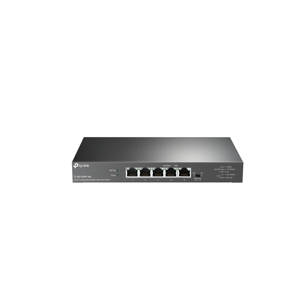 Tp-link tl-sg105pp-m2 switch no administrado gigabit ethernet (10/100/1000) negro