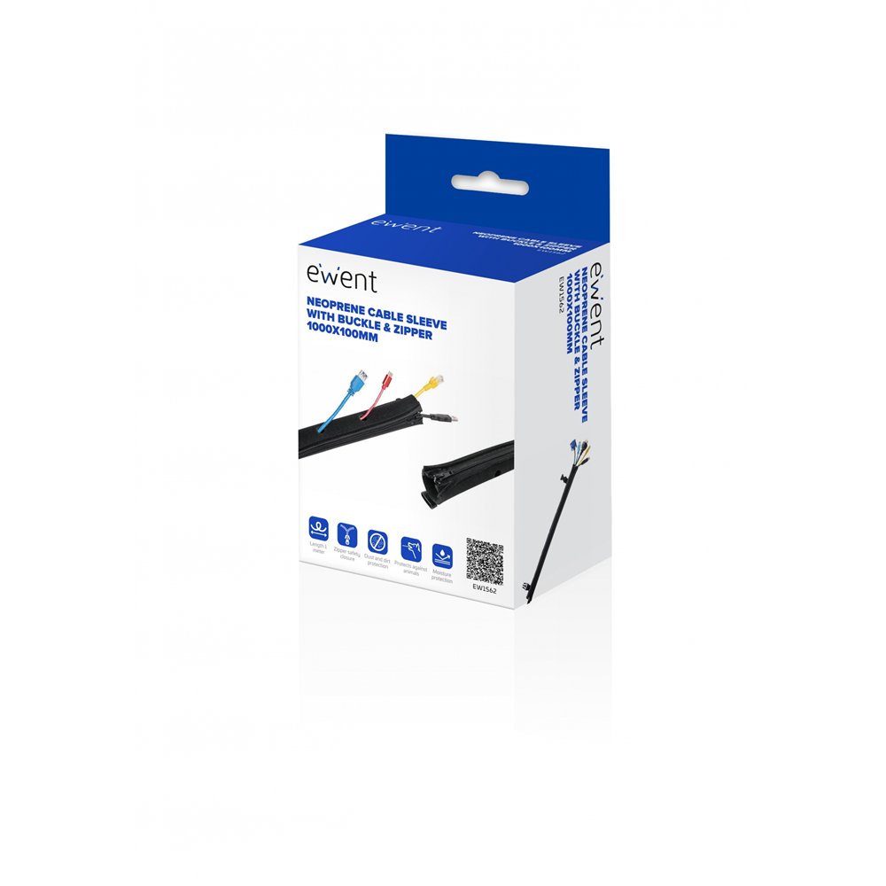 Ewent ew1562 organizador de cables universal pasacables negro 1 pieza(s)