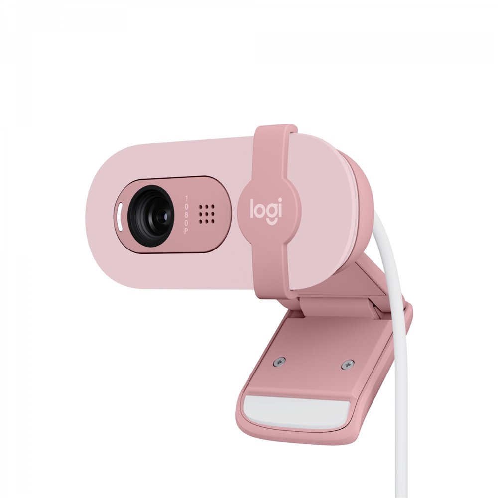 Logitech brio 100 cámara web 2 mp 1920 x 1080 pixeles usb rosa