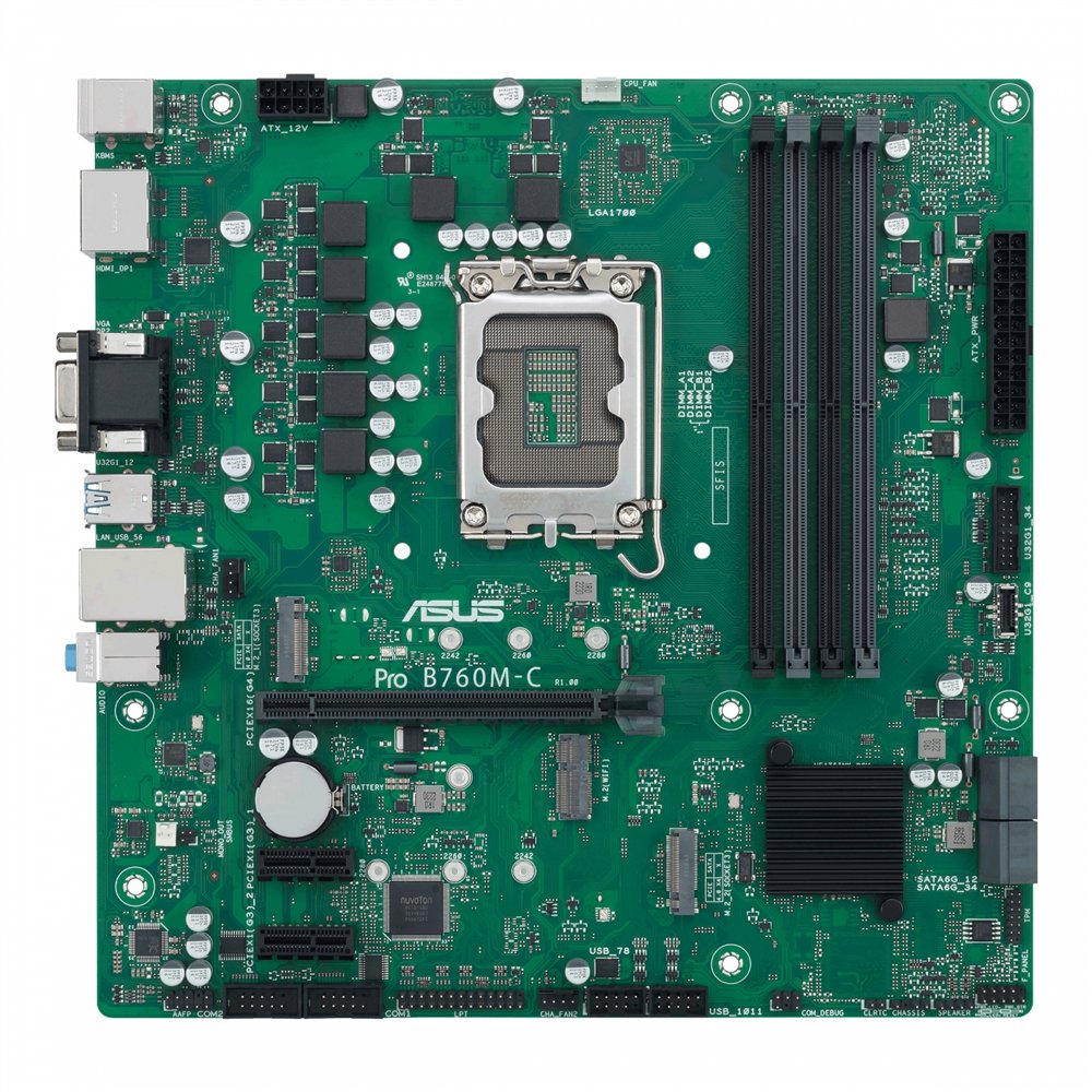 Asus pro b760m-c-csm intel b760 lga 1700 micro atx