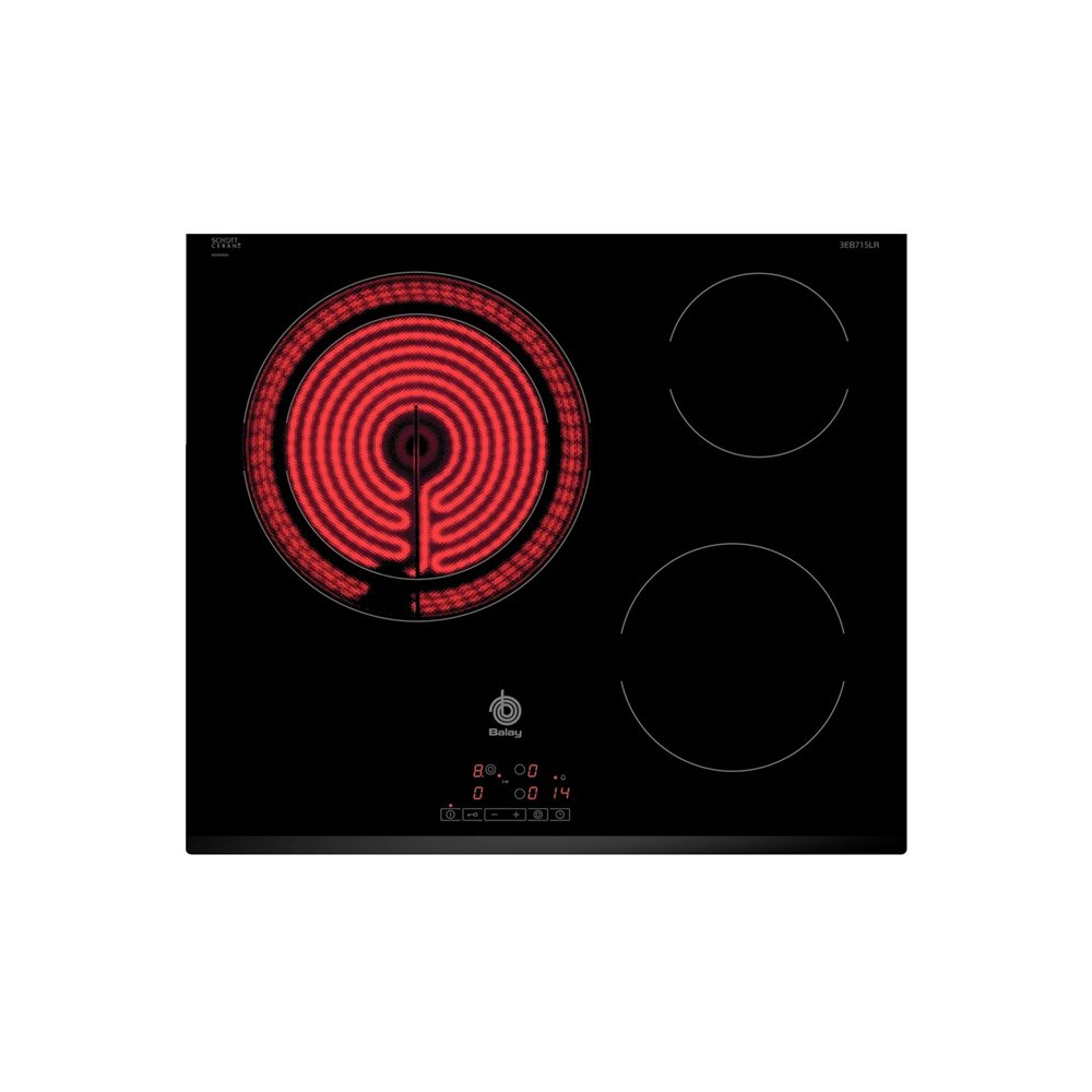Balay 3eb715lr hobs negro integrado cerã¡mico 3 zona(s)