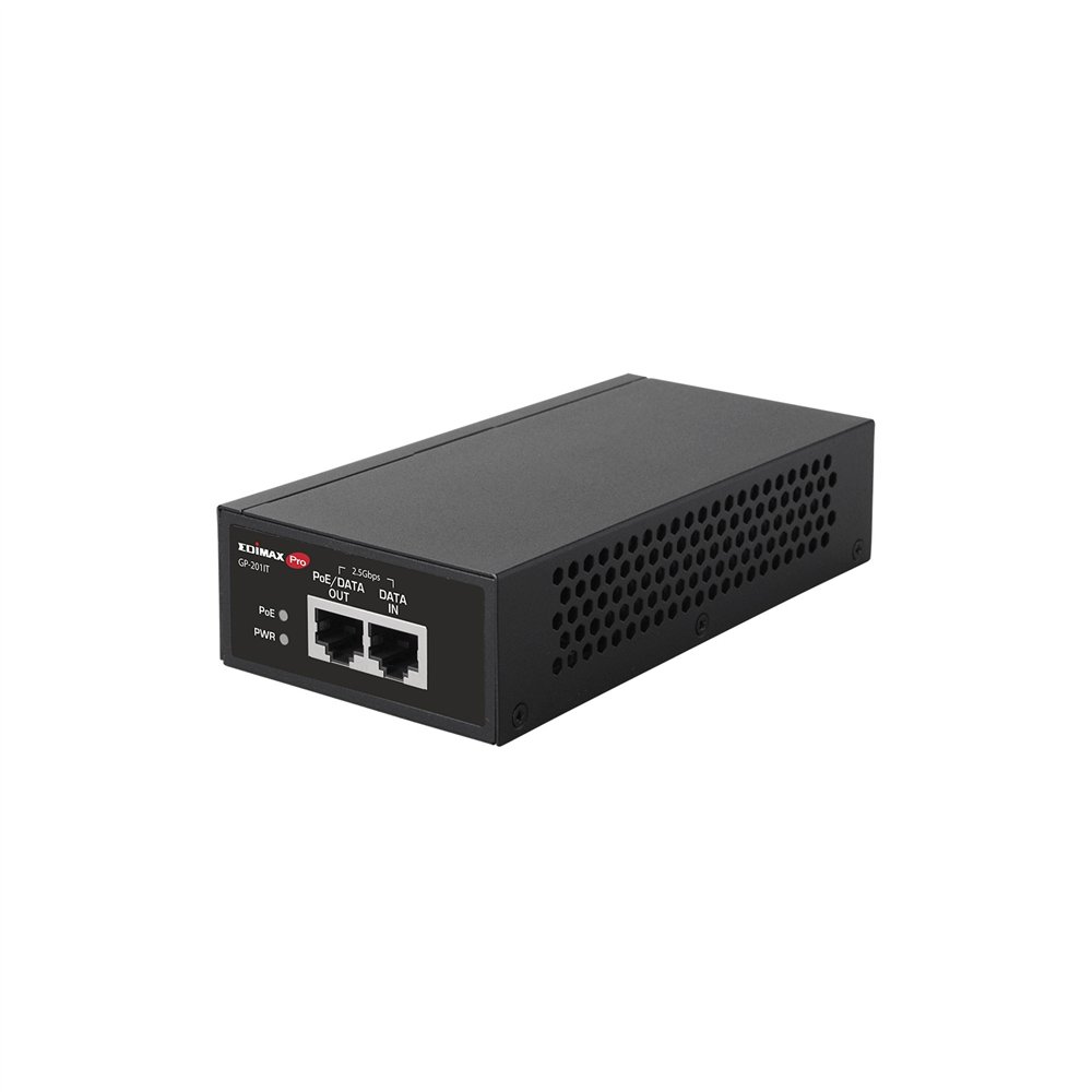 Edimax gp-201it adaptador e inyector de poe 2.5 gigabit ethernet, ethernet rápido, gigabit ethernet