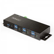 Startech.com hub usb industrial de 7 puertos gestionado - servicio pesado - caja de metal - protecciã³n esd y sobretensiã³n - mo