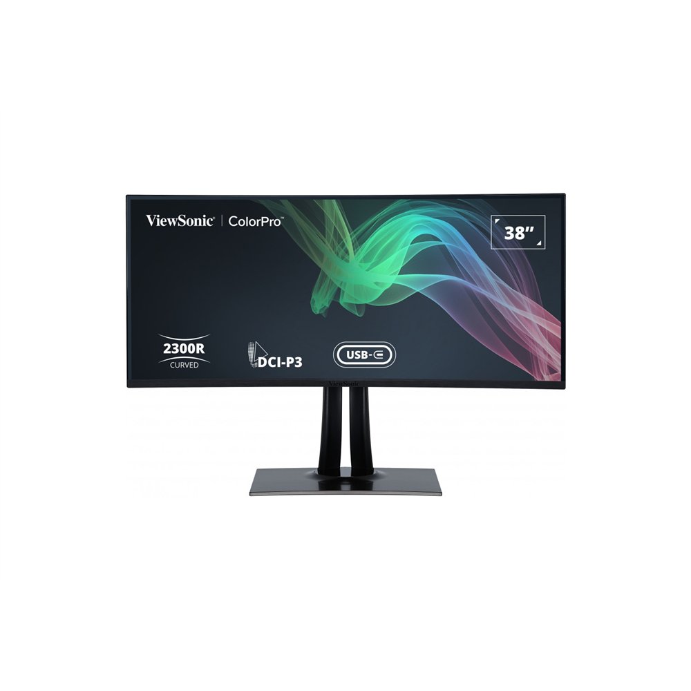 viewsonic vp3881a pantalla para pc 96,5 cm (38") 3840 x 1600 pixeles quad hd+ led negro