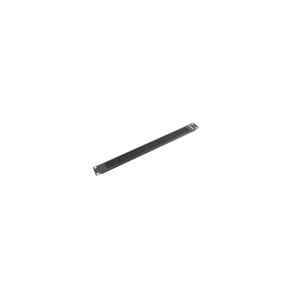 Lanberg ak-1101-b accesorio de bastidor panel pasacables con cepillo