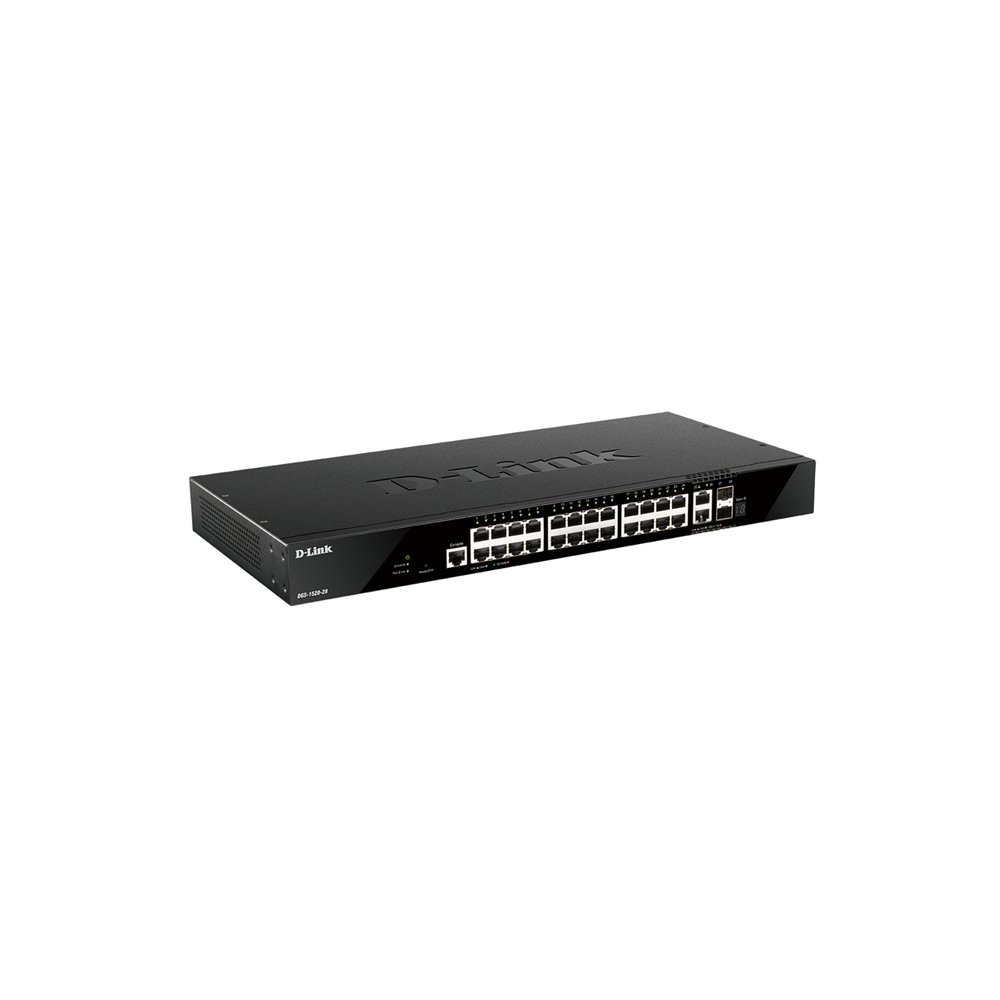 D-link dgs-1520-28/e switch gestionado l3 10g ethernet (100/1000/10000) 1u negro