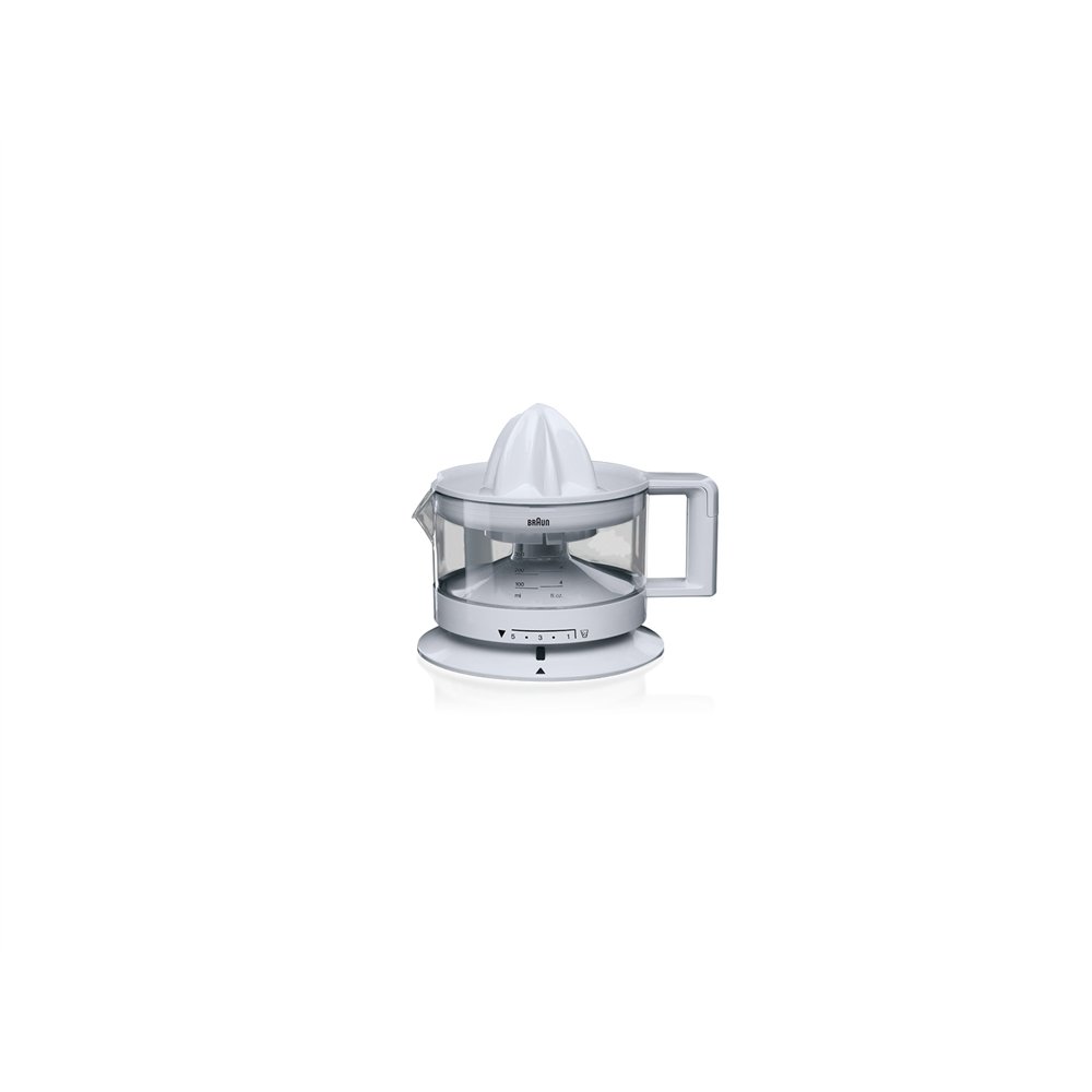 Braun tributecollection cj 3000 prensa de cãâ­tricos elã©ctricos 0,35 l 20 w transparente, blanco