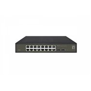Levelone ges-2118 switch gestionado l2 gigabit ethernet (10/100/1000) negro