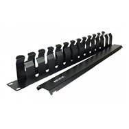 phasak guiacables con cepillo para rack de 19" 1u - pa 5095
