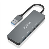 Aisens hub usb 3.2 gen2 10g usb-a, usb-a/m-2xusb-c/h-2xusb-a/h, gris, 15cm