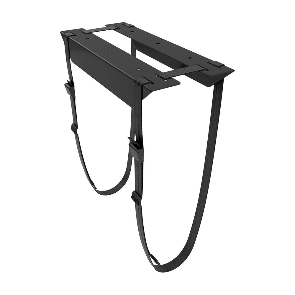 Aisens soporte para cpu debajo de escritorio con correa, negro